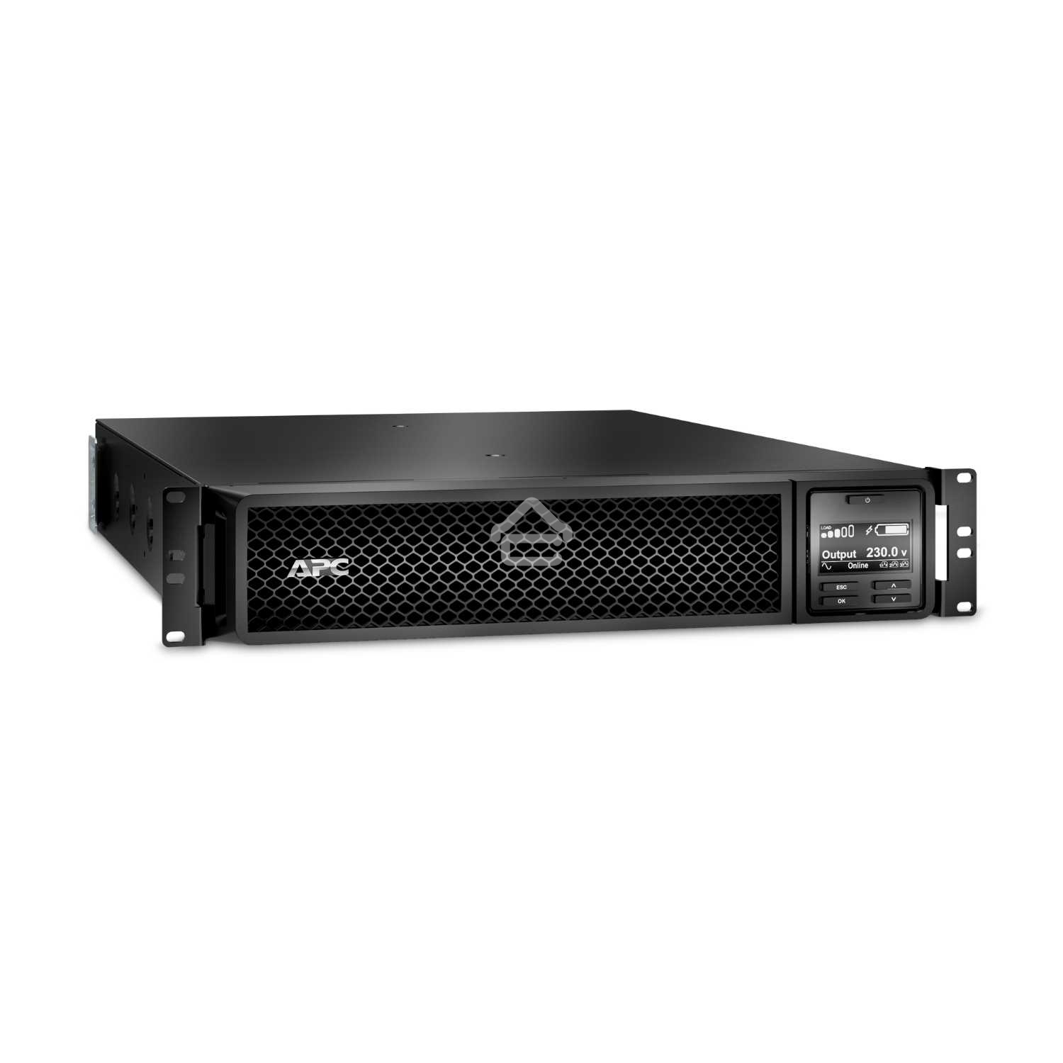 Источник бесперебойного питания APC Smart-UPS SRT, 1000VA/1000W, On-Line, Extended-run, Rack 2U (Tower convertible), черный