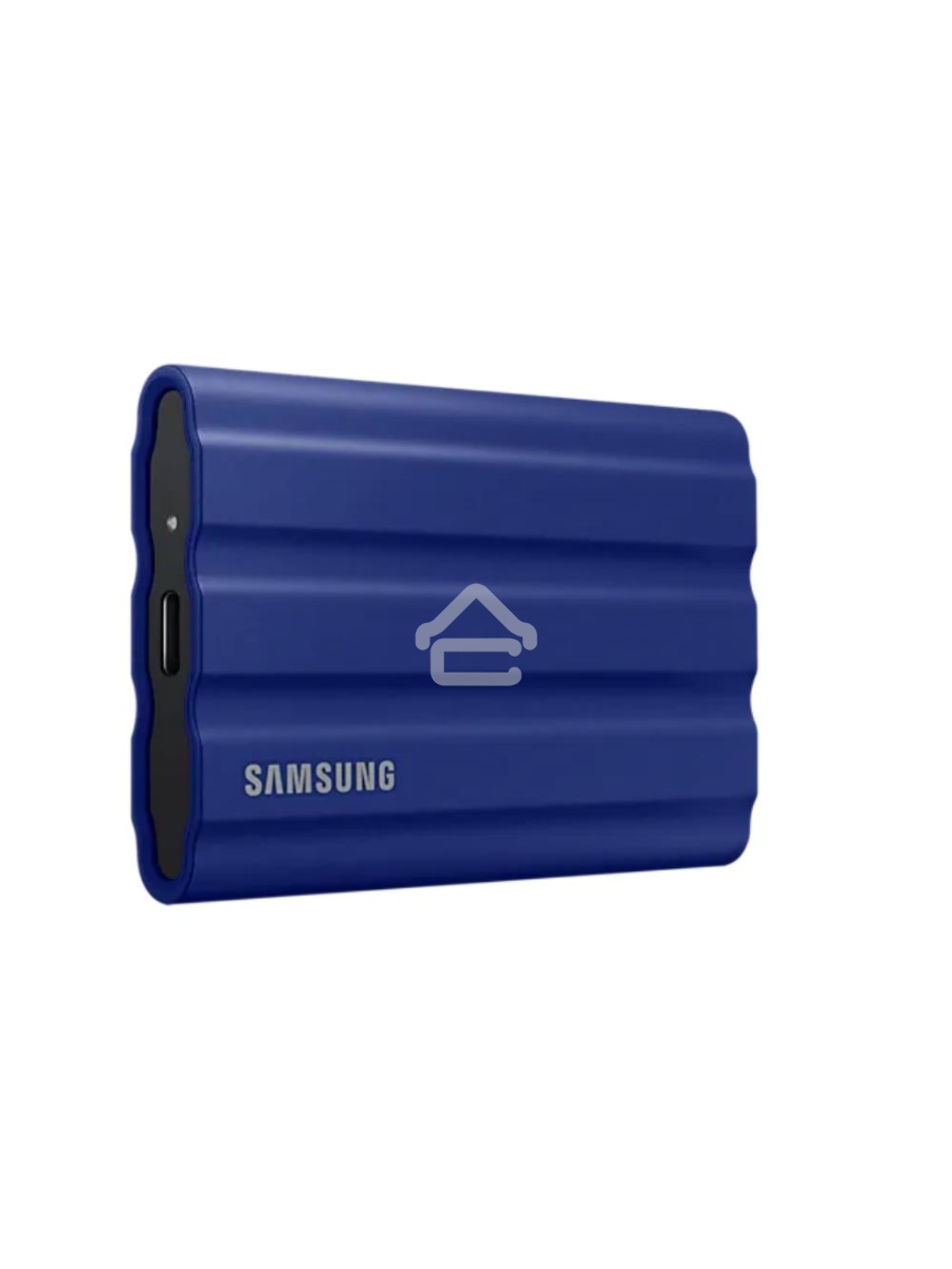 Накопитель Samsung External SSD T7 Shield, 2TB, Type C-to-C/A, USB 3.2 Gen2, R/W 1050/1000MB/s, IP65, 88x59x13mm, 98g, Blue (12 мес.)