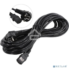 Кабель питания ExeGate Power PC-10P (Евровилка угловая Schuko->С13) VDE-250V-3*0.75-CU, 10A, 10м