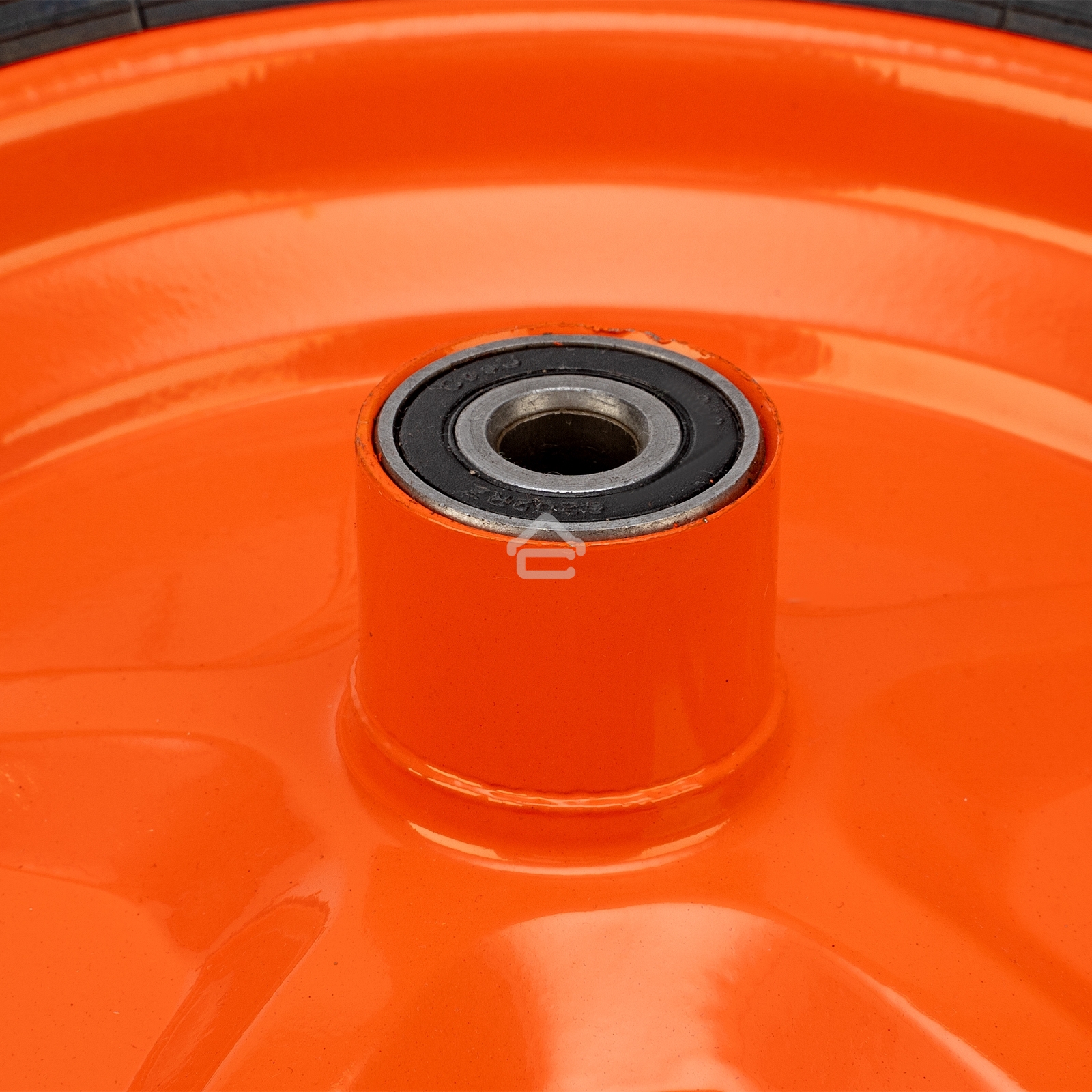 Колесо пневм. Palisad усилен. шина 8PR, 4.00-8 D400мм, подш. внут. диам. 12мм, длина оси 90мм