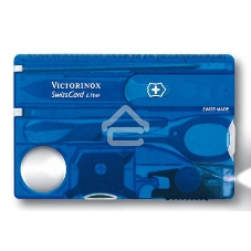 Швейцарская карта Victorinox SwissCard Lite (0.7322.T2) синий полупрозрачный коробка подарочная