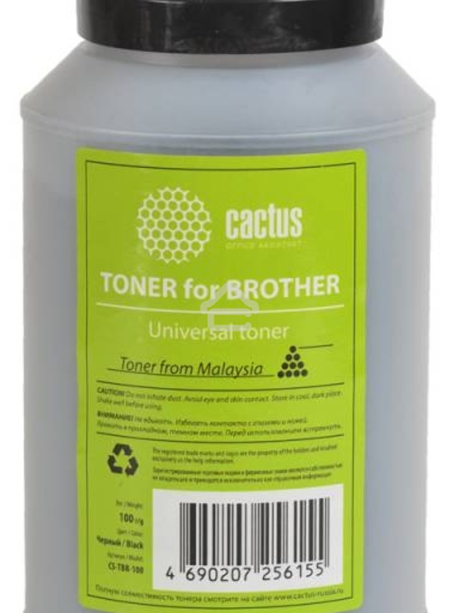 Тонер Cactus CS-TBR-100 черный (флакон 100гр) Universal toner для Brother
