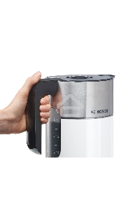 Чайник электрический Bosch TWK8611P 1.5л. 2400Вт белый/серебристый (корпус: нержавеющая сталь)