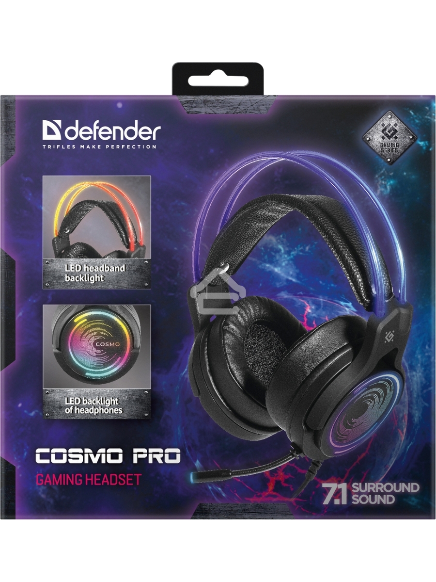 Гарнитура Defender GAMING COSMO PRO BLACK