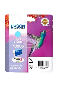 Картридж струйный Epson C13T08054011 светло-голубой для Epson St Ph P50/PX660/PX720WD (330стр.)