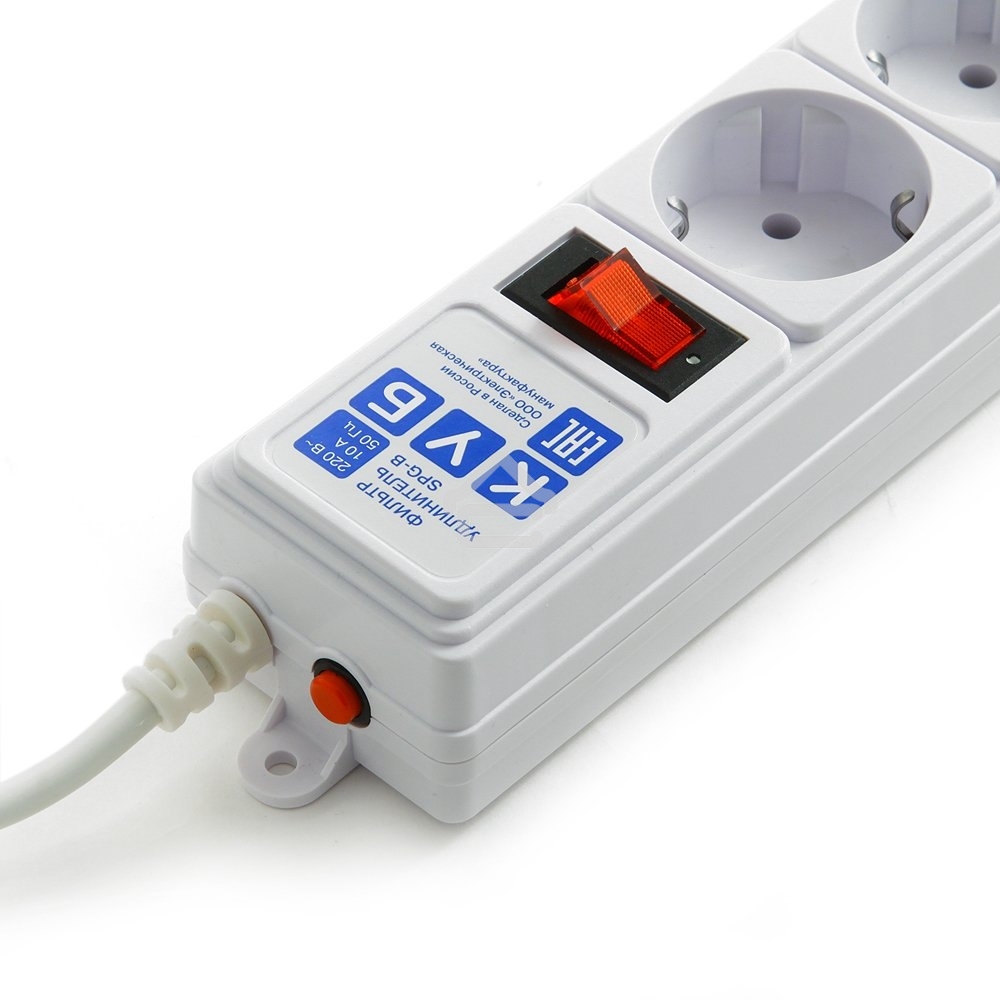 Сетевой фильтр Powercube SPG-B-6-WHITE 1.9 м, 5 розеток, белый, коробка