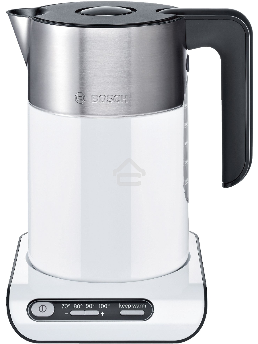 Чайник электрический Bosch TWK8611P 1.5л. 2400Вт белый/серебристый (корпус: нержавеющая сталь)