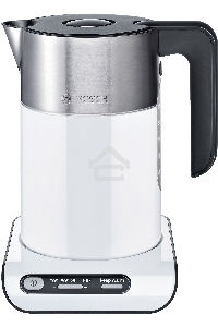 Чайник электрический Bosch TWK8611P 1.5л. 2400Вт белый/серебристый (корпус: нержавеющая сталь)