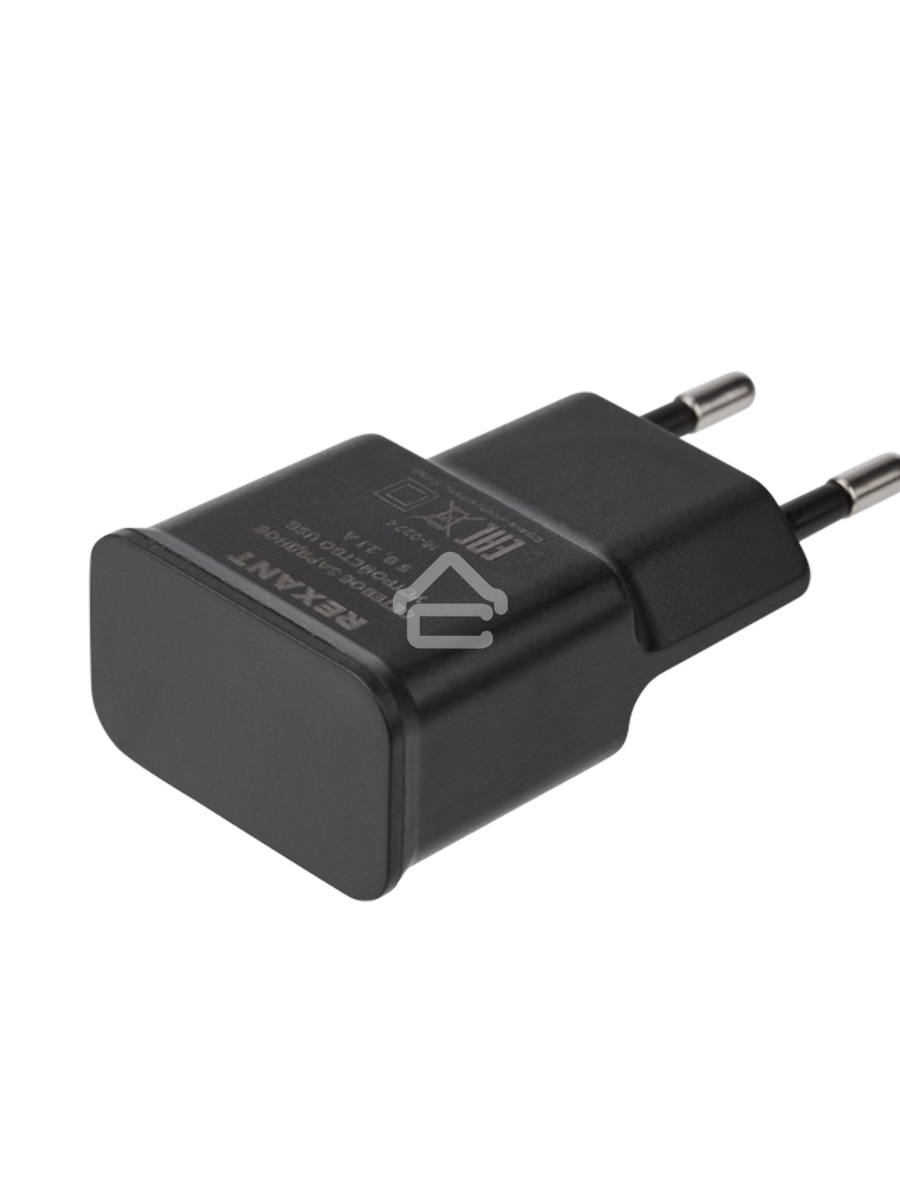 Сетевое зарядное устройство Rexant USB, 5V, 2.1 A, черный