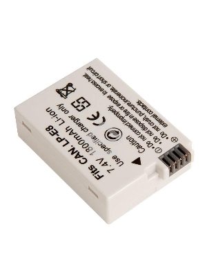 Аккумуляторная батарея для фотоаппарата Canon EOS 550D  7,4V 1800mAh Li-ion