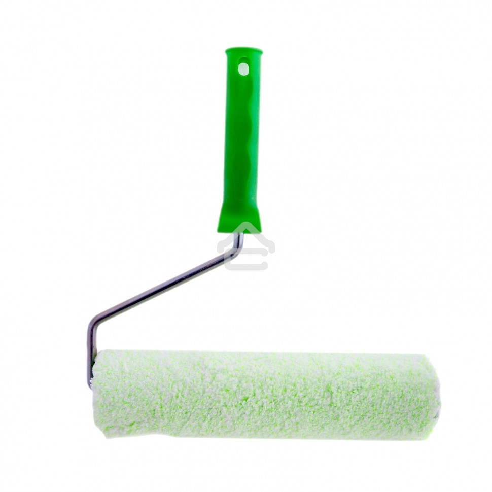 Валик Сибртех Работы с древесиной, 250 мм, ворс 12 мм, D 48 мм, D ручки 8 мм, микроволокно