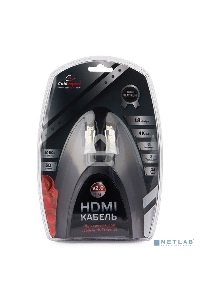 Кабель Cablexpert HDMI, серия Platinum, 1 м, v2.0, M/M, позол.разъемы, металлический корпус, ферритовые кольца, блистер