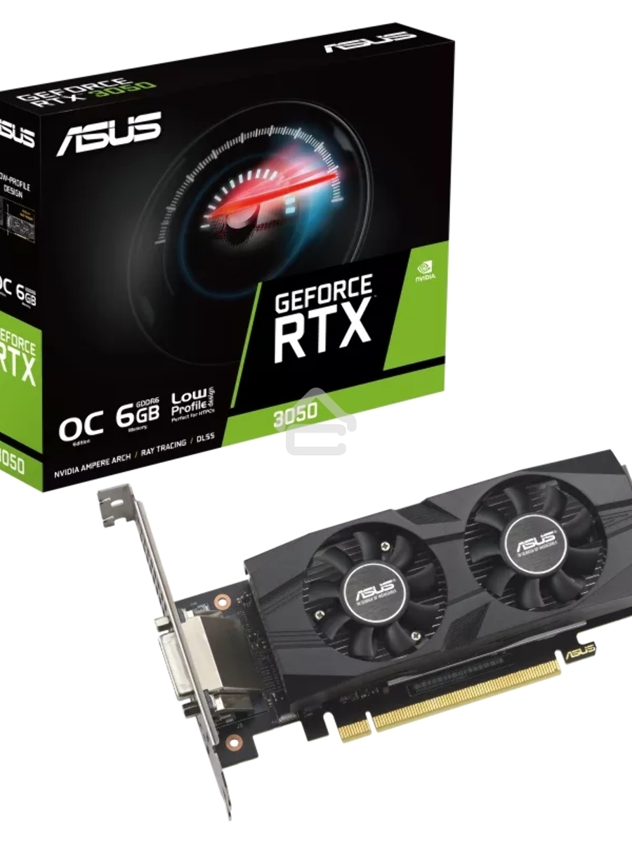 Видеокарта ASUS RTX3050 6GB RTX3050-O6G-LP-BRK PCIE16 RTX3050,DVI,HDMI,DP,6G,D6