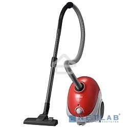 Пылесос Samsung VCC5251V3R 1800Вт, красный 410/1800 Вт, уборка сухая, пылесборник мешок, контейнер 2л