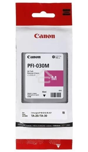 Картридж струйный Canon INK TANK PFI-030 MAGENTA пурпурный (55 мл.) для Canon imagePROGRAF TM-240, TM-340
