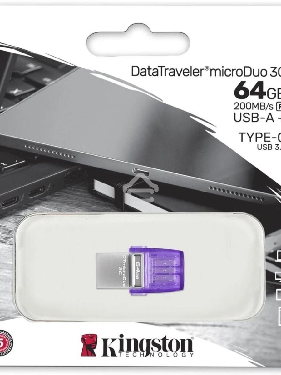 Флеш диск Kingston USB3.2 64GB DTDUO3CG3/64GB