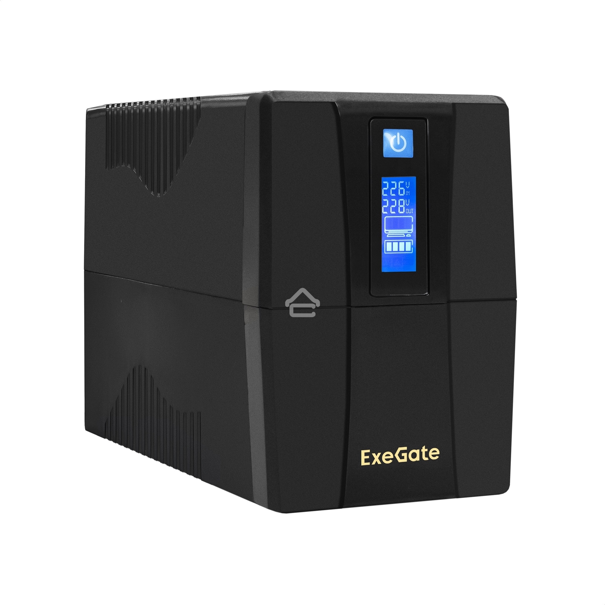Источник бесперебойного питания ExeGate SpecialPro Smart LLB-600.LCD.AVR.2SH 600VA/360W, LCD, AVR, 2*Schuko, черный