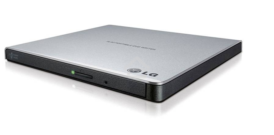Оптический привод DVD-RW LG GP57ES40 серебристый USB внешний