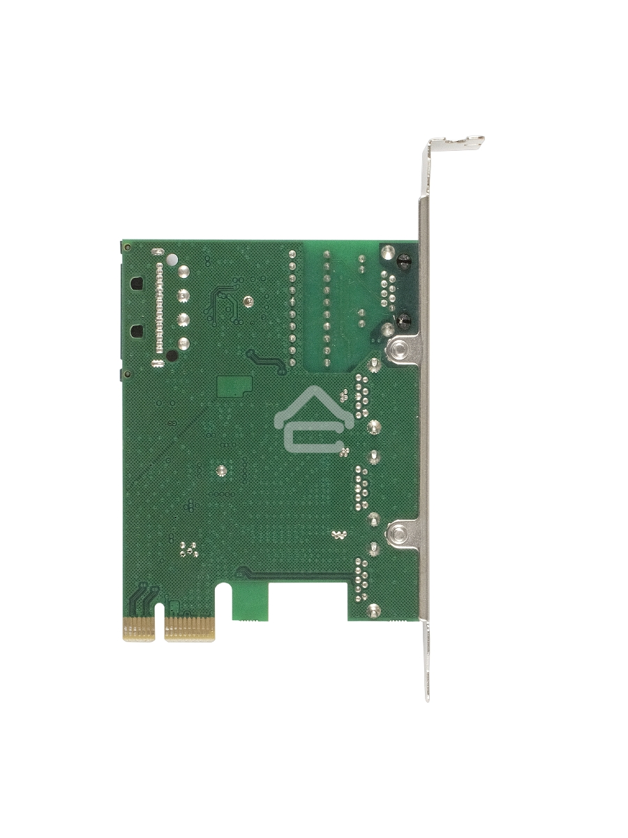 Контроллер сетевой ExeGate EXE-361 PCI-E 2.0, 3*USB3.0 ext + LAN UTP 1000Mbps, раз.доп.пит.OEM)