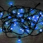 Гирлянда LED Galaxy Bulb String 10м, черный КАУЧУК, 30 ламп*6 LED СИНИЕ, влагостойкая IP65