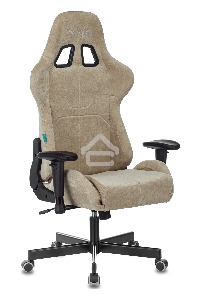 Кресло игровое Бюрократ VIKING KNIGHT LT21 FABRIC песочный крестовина металл/пластик