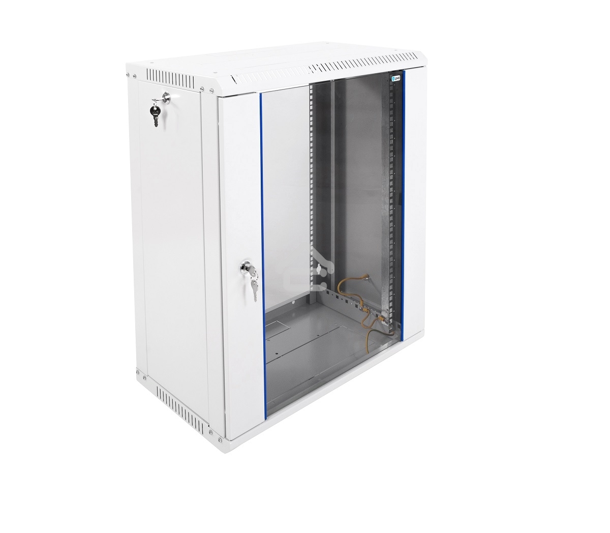 Шкаф телеком. настенный разборный 15U (600х350) дверь стекло (ШРН-Э-15.350) (1 коробка)