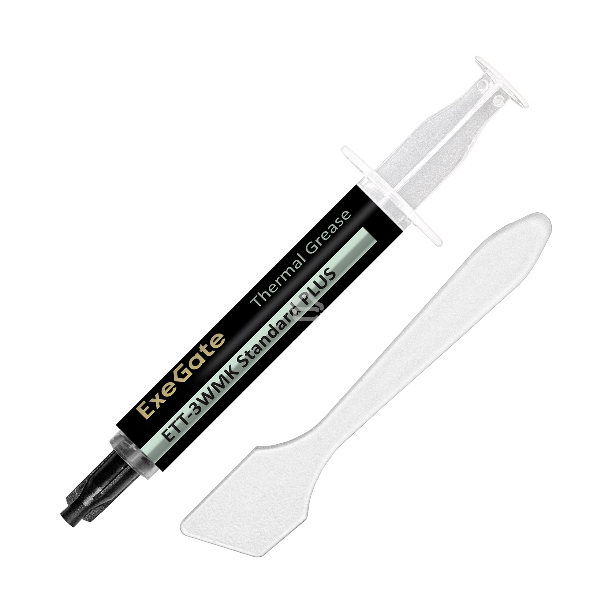 Термопаста ExeGate ETТ-3WMK Standard PLUS (3,2 Вт/(м•К), 1.5г, шприц с лопаткой)
