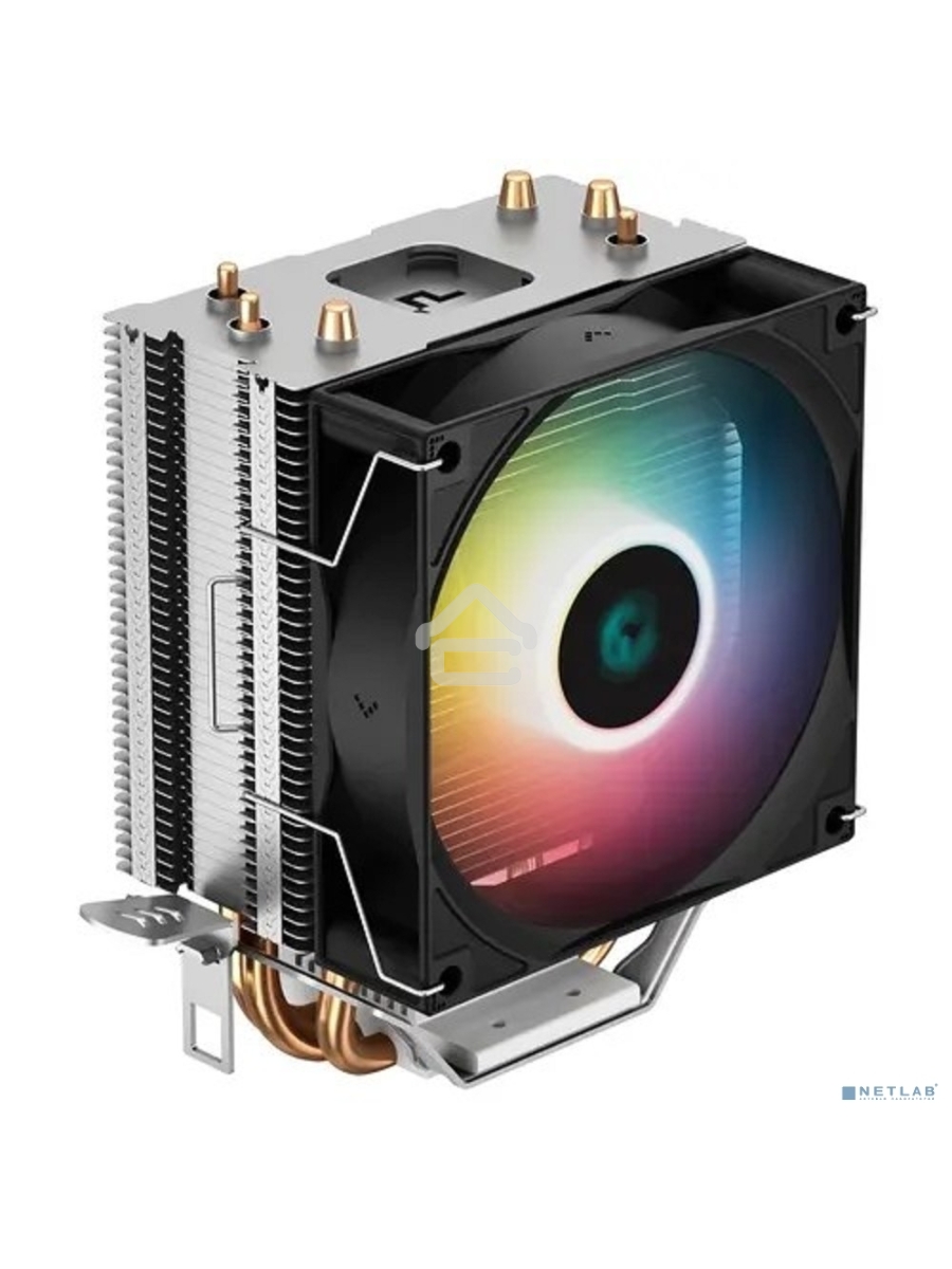 Кулер для процессора DEEPCOOL AG300 LED, 92 мм, алюминий/медь, 3050 об/мин, 30.5 дБ, 4 pin, 150 Вт, 129 мм