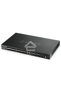 Коммутатор Zyxel XGS4600-32F L3 Managed Switch, 24 port Gig SFP, 4 dual pers.  and 4x 10G SFP+, stackable, dual PSU