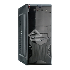Компьютерный корпус ExeGate EX280389RUS Miditower ExeGate CP-604 Black, ATX, (CP500W, 80мм), 2*USB, Audio