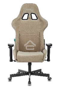 Кресло игровое Бюрократ VIKING KNIGHT LT21 FABRIC песочный крестовина металл/пластик