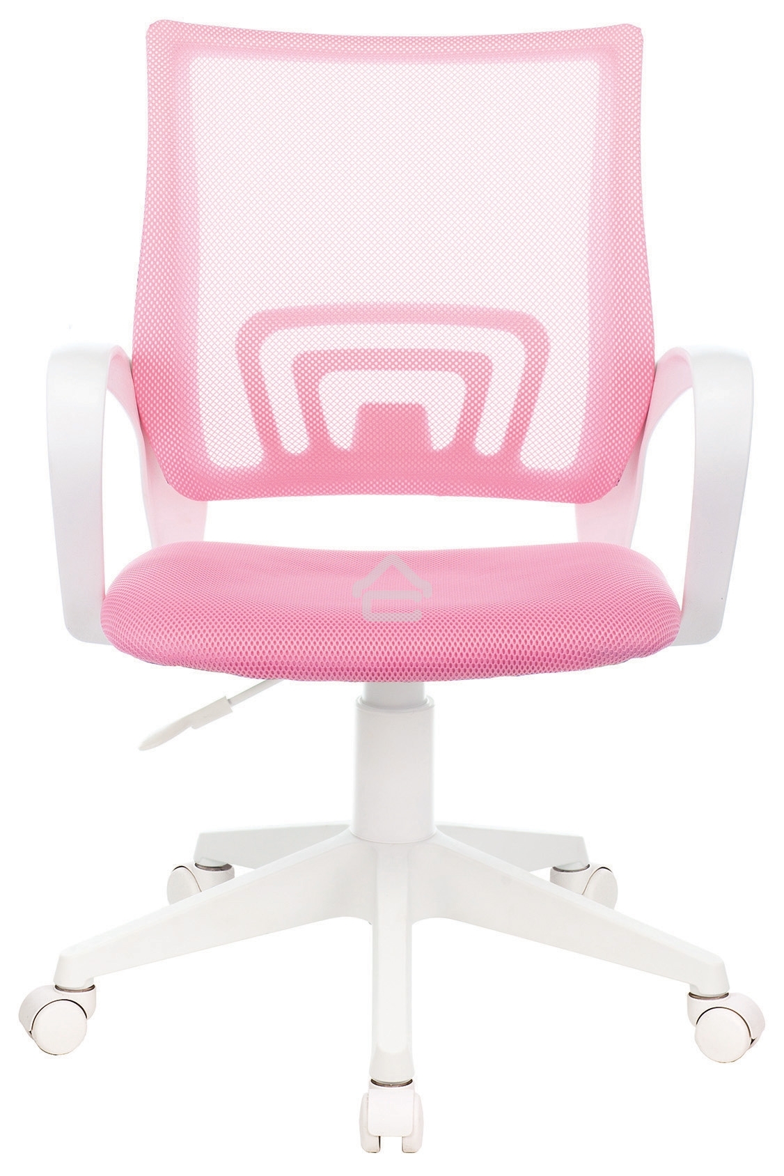 Кресло компьютерное Бюрократ CH-W695NLT TW-06A TW-13A розовый, сетка/ткань, крестовина пластик, пластик белый