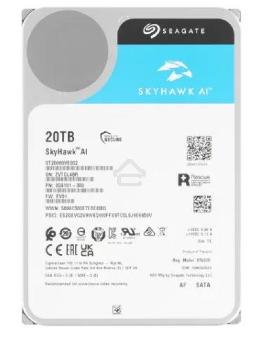 Жесткий диск Seagate SkyHawk AI ST20000VE002 20TB, 3.5