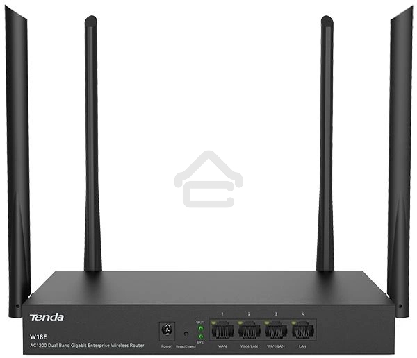 Гигабитный беспроводной маршрутизатор Tenda W18E точки доступа AC1200, до 300 Мбит/с на 2,4 ГГц + до 867 Мбит/с на 5 ГГц