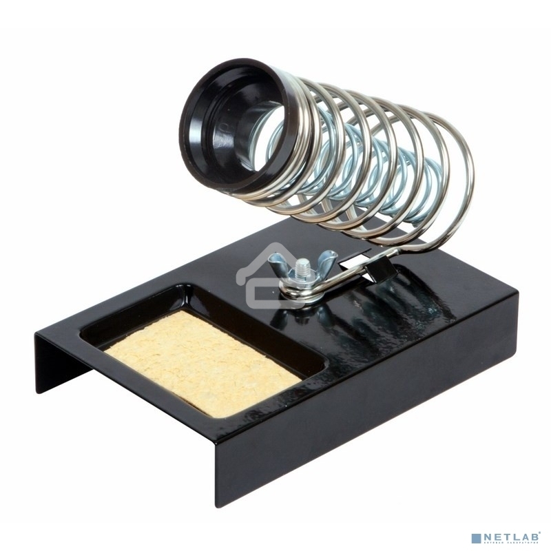 Подставка для паяльника Rexant, ниша квадратная, губка, металл