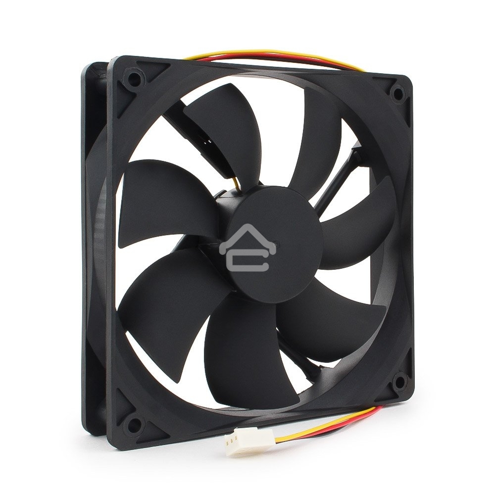 Вентилятор для корпуса Gembird FANCASE3/BALL черный, 120 мм, 2000 об/мин, 38 дБ, 3 pin