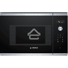 Микроволновая печь встраиваемая Bosch BFL524MS0 нержавеющая сталь, 20 л, 800 Вт, переключатели - поворотный механизм/сенсор