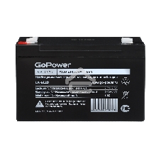 Аккумулятор свинцово-кислотный GoPower LA-6120 6V 12Ah (1/10)
