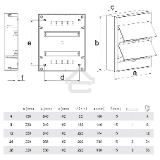 Бокс пластиковый Kranz ЩРН-П-36 IP41 белый (белая дв.)