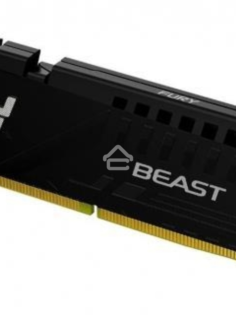 Оперативная память Kingston Fury Beast, DDR5, 16GB (1x16GB), 5600MHz, CL40, DIMM, с радиаторами, черный