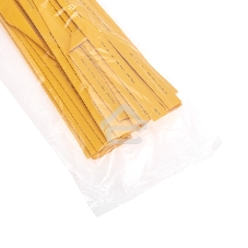 Трубка термоусаживаемая ТУТ 18,0/9,0мм, желтая, упаковка 50 шт. по 1м, PROconnect