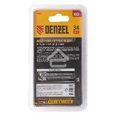 Насадка для МФИ Denzel режущая пазовая прямая, HCS, по дереву, 34 х 1,4 мм, мелкий зуб