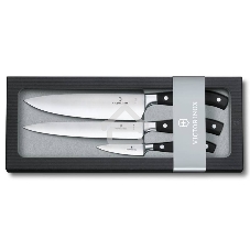 Набор ножей кухонных Victorinox Forged Chefs (7.7243.3) компл.:3шт черный подар.коробка