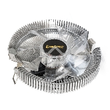 Кулер для процессора ExeGate Wizard EE91-RED серебристый, 90 мм, алюминий, 2200 об/мин, 22 дБ, 3 pin, 75 Вт, 50 мм