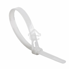 Хомут-стяжка нейлоновая многоразовая Rexant 300x7,5 мм, белая, упаковка 100 шт.