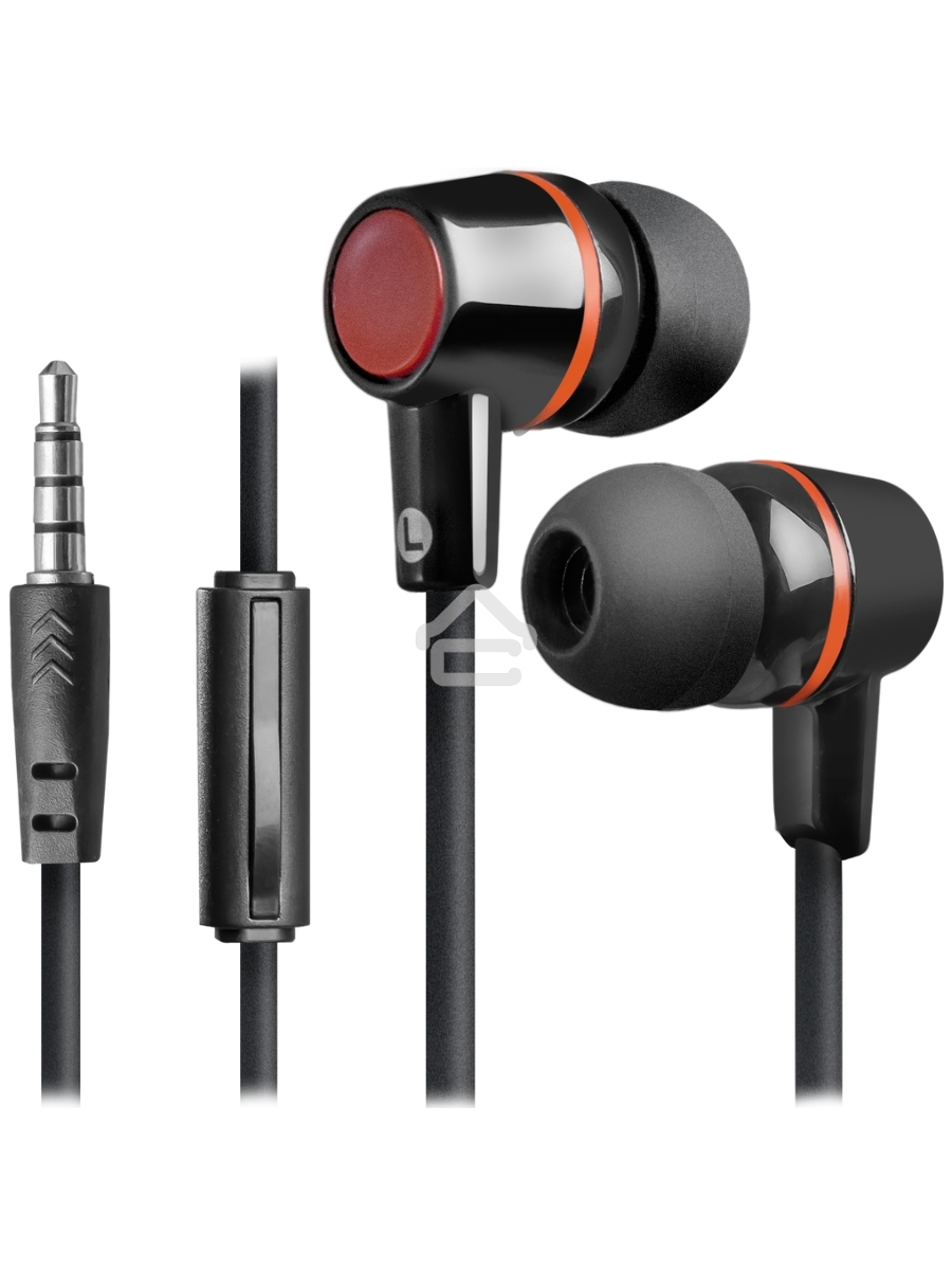 Наушники Defender Pulse 428 черный вставки