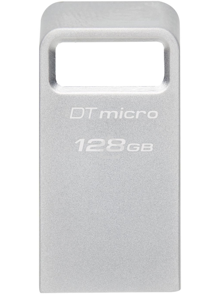 Флеш диск Kingston 128Gb DataTraveler Micro DTMC3G2/128GB USB3.0 серебристый