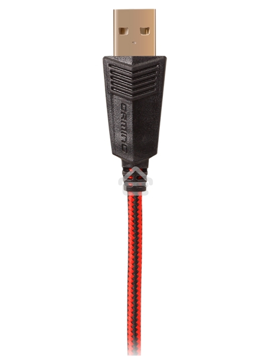 Игровые наушники с микрофоном SVEN AP-U988MV, черный-красный (USB, LED, 7.1)