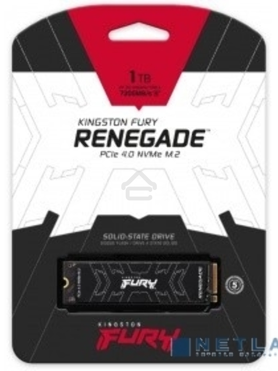 Накопитель SSD Kingston Fury Renegade, 1Tb, PCIe 4.0 x4, M.2 2280, NVMe, R/W 7300/6000, с радиатором