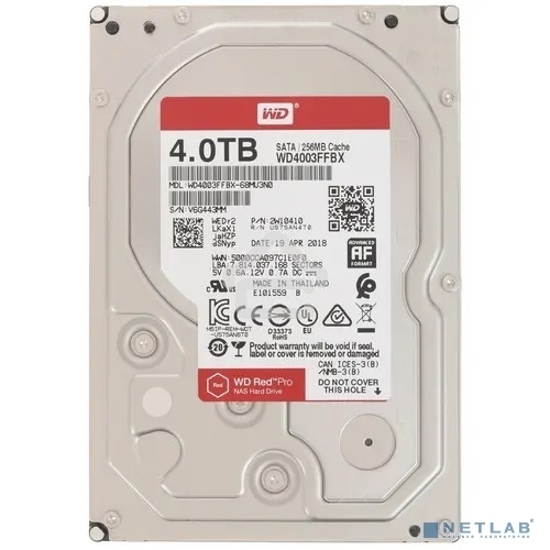 Жесткий диск WD Red Pro WD4003FFBX 4ТБ 3,5